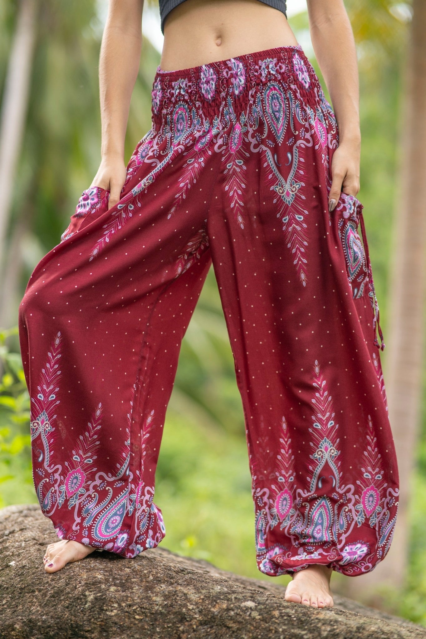 Grille Harem Pants
