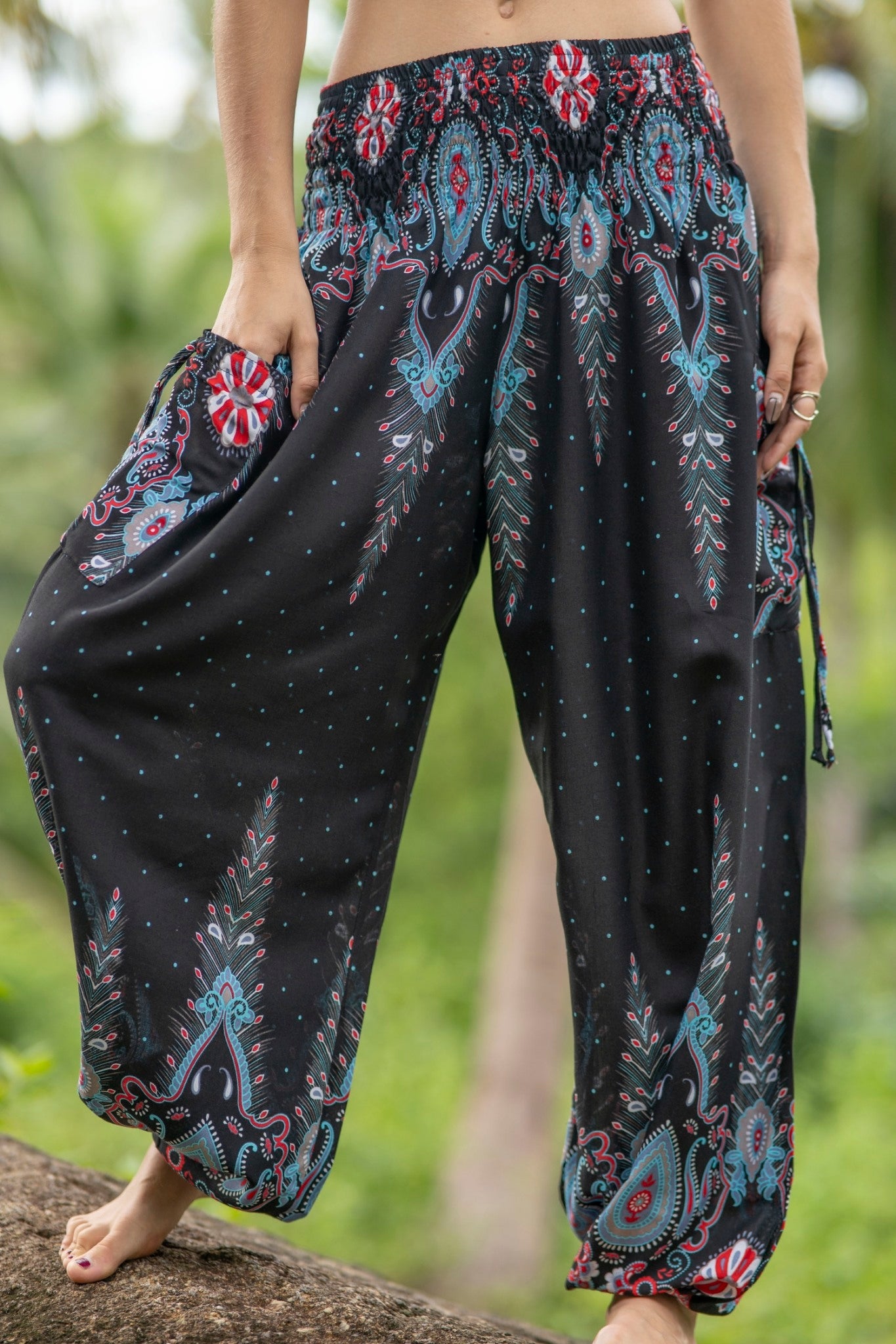 Grille Harem Pants