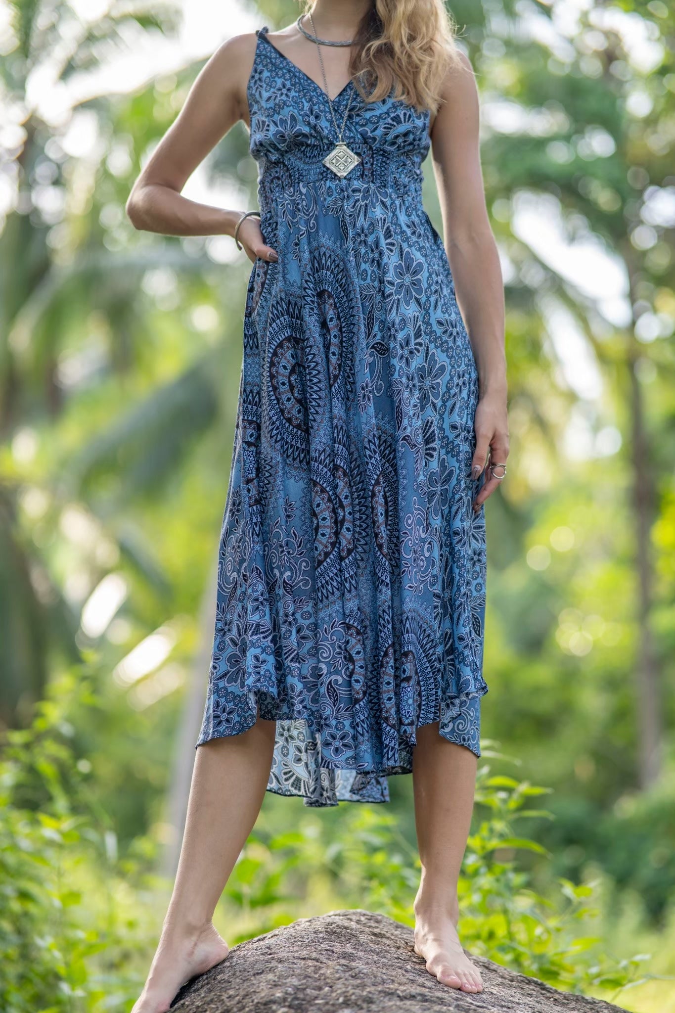 Floral Circle Mandala Catherine Dress