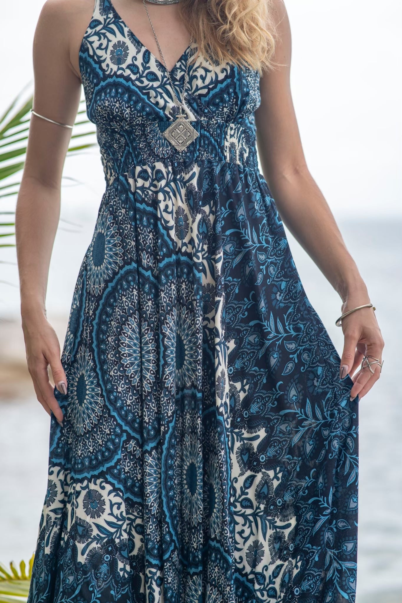 Floral Mandala Catherine Dress
