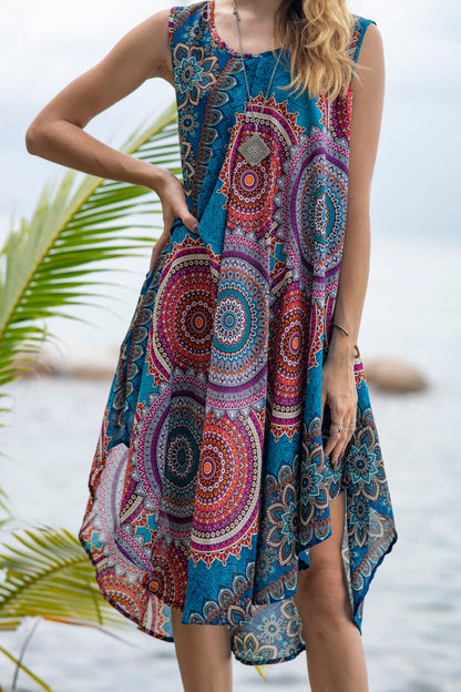 Dicolor Mandala Penny Dress