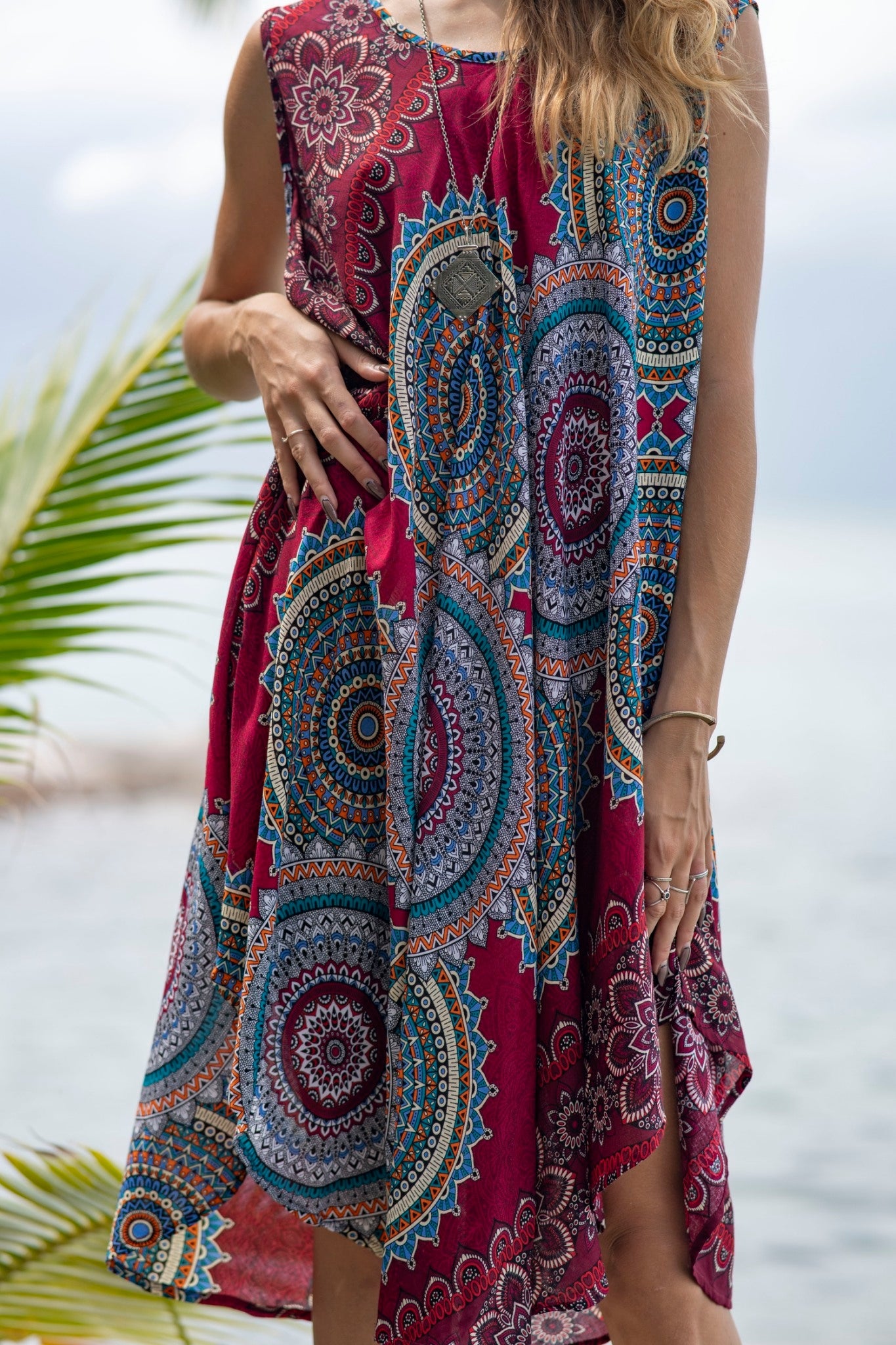 Dicolor Mandala Penny Dress