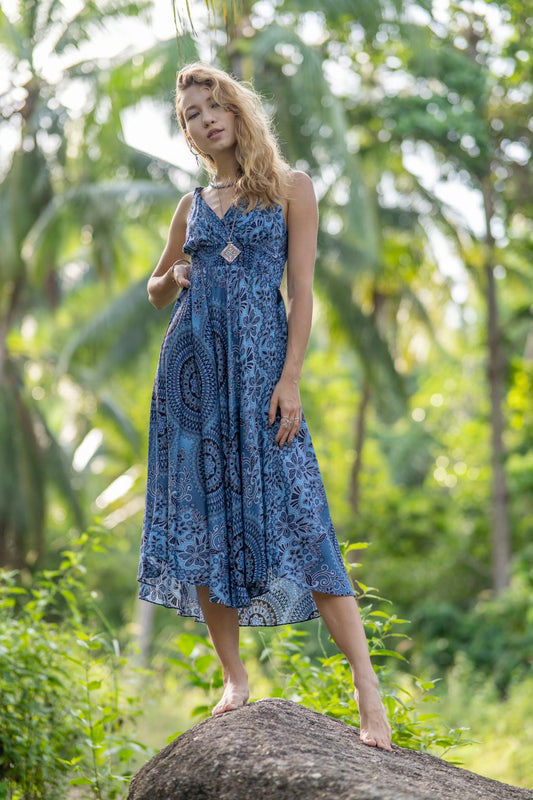 Floral Circle Mandala Catherine Dress